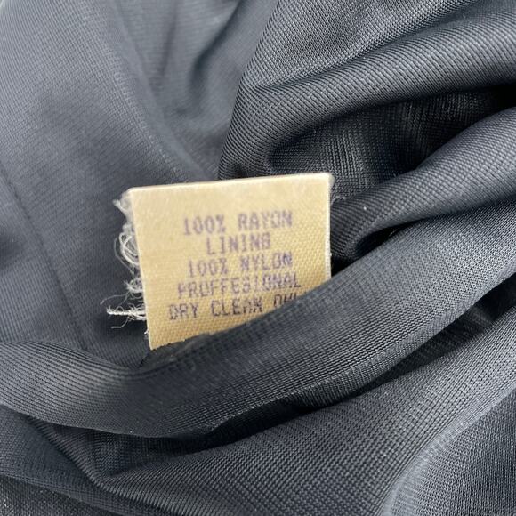 ANDREA POLIZZI for Rex Lester Black Fitted Shift Pullover Dress Size 4 Stretch - Picture 4 of 8